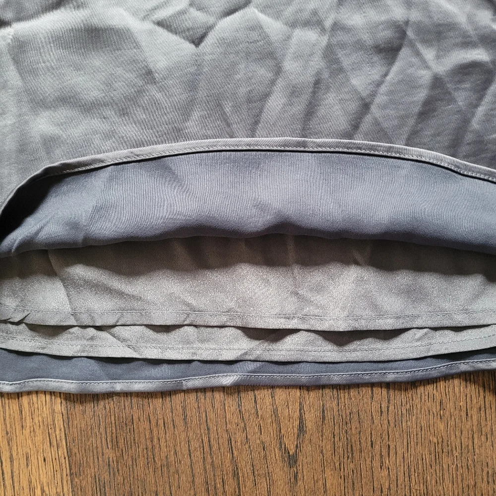 Forever 21 Gunmetal Gray Satin Skirt Size Women's Medium NEW with tag - Picture 6 of 12